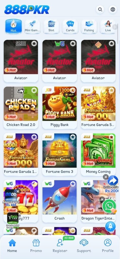 888PKR game